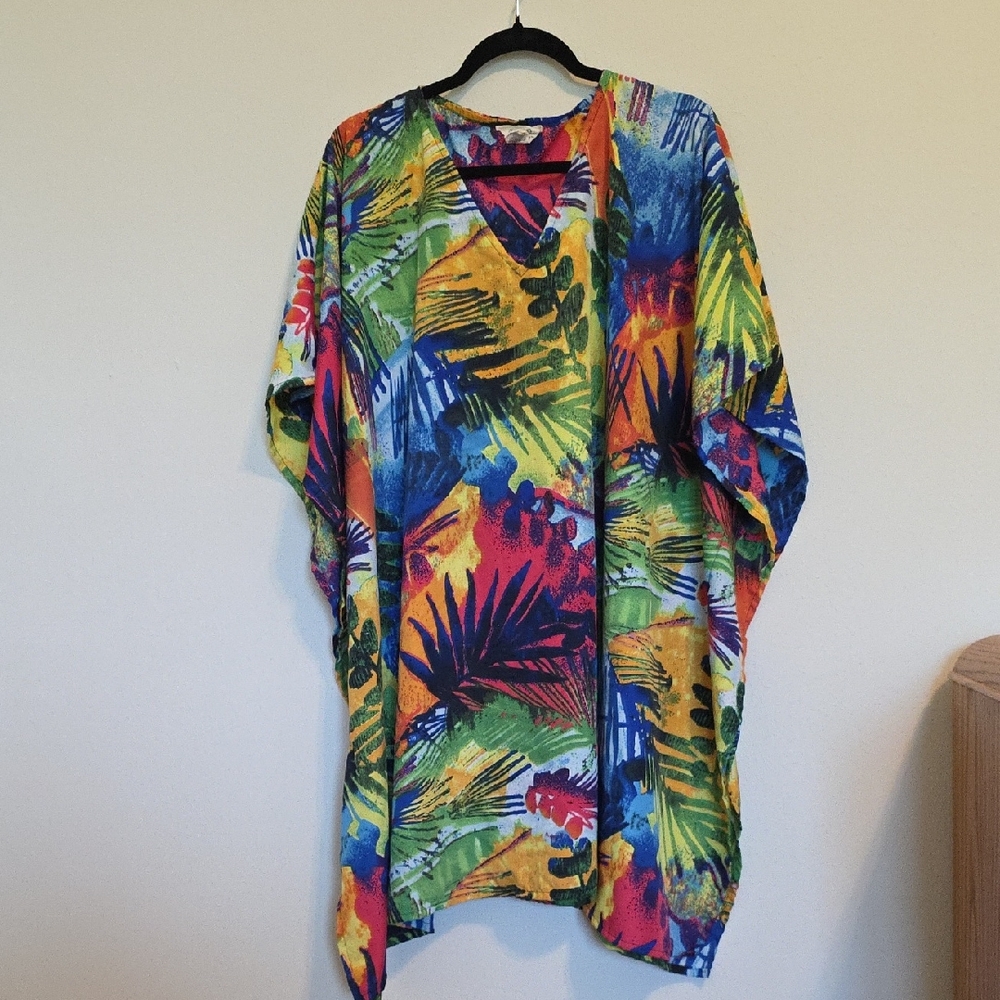 Multicolor Tropical Print Women's Top